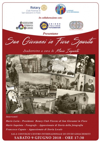 "San Giovanni in Fiore sparita" di Mario Iaquinta (San Giovanni in Fiore 9 giu 2018)